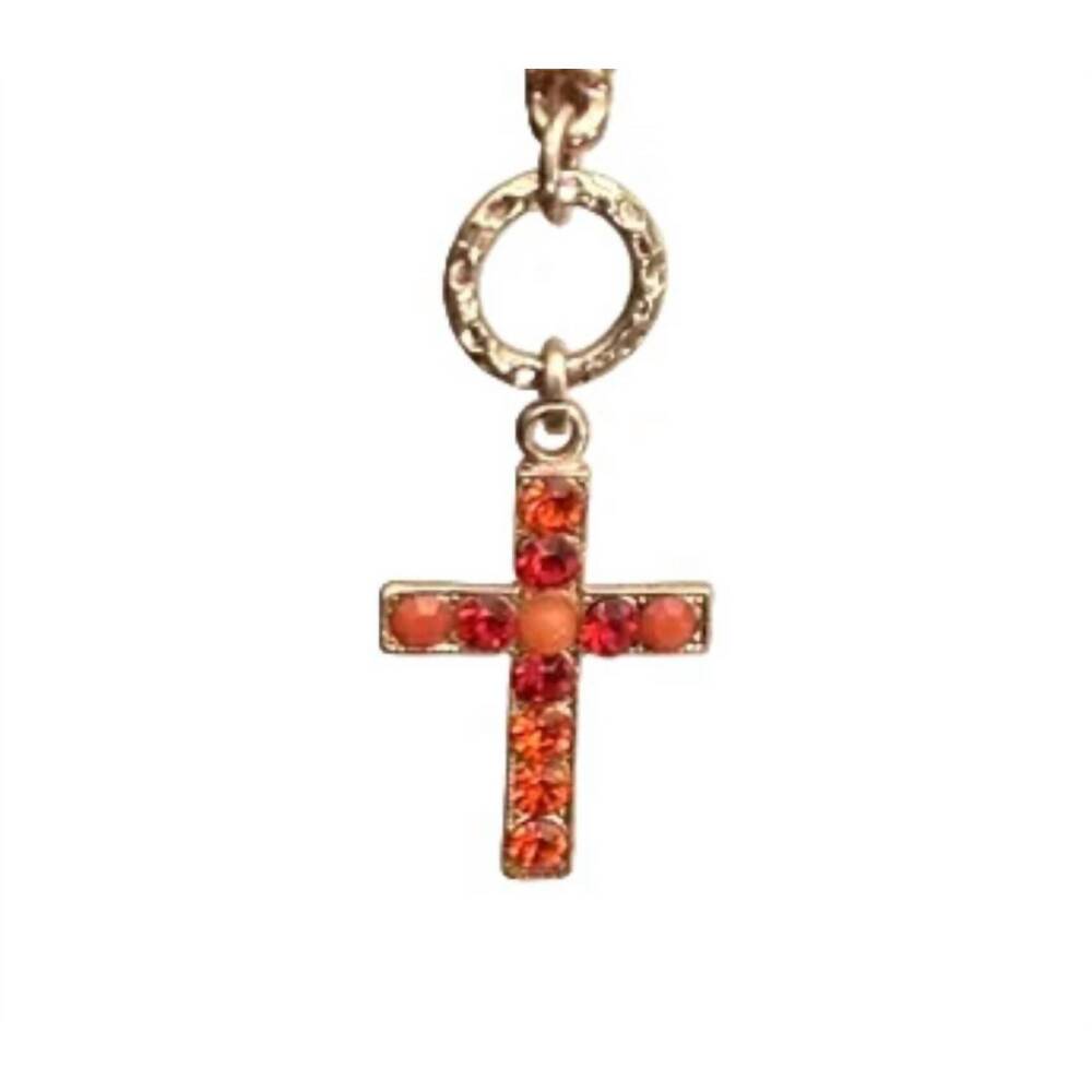 NEW MARIANA women's ring of fire earrings in red / orange